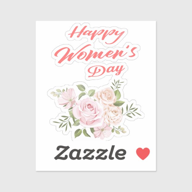 happy women's day sticker (Sheet)