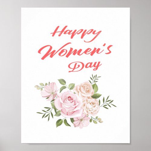 happy womens day vertical poster