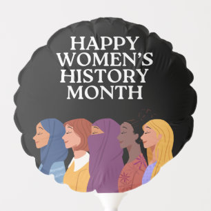 Happy Women's History Month Balloon