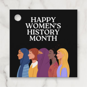 Happy Women's History Month Favor Tags
