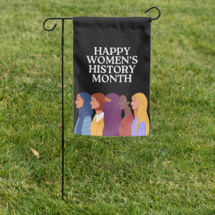 Happy Women's History Month Garden Flag
