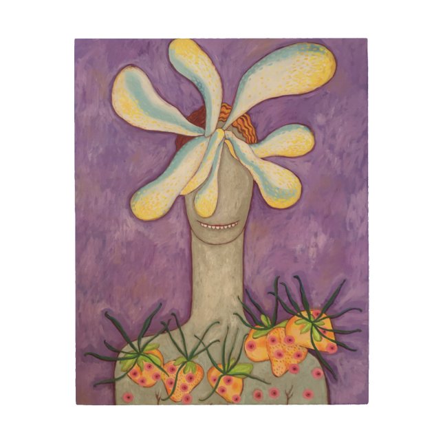 happy wood wall art (Front)