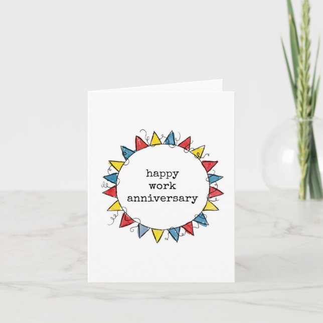 Happy Work Anniversary Card (Front)