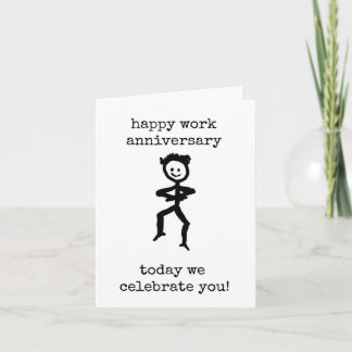 Happy Work Anniversary, Celebrate You, Minimalist Card