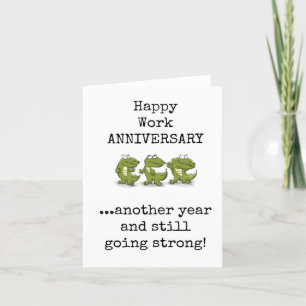 Happy Work Anniversary, Coworker, Boss Card