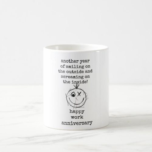 Happy Work Anniversary Coworker Boss Gift Mug