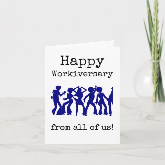 Happy Workiversary From All of Us Card (Front)