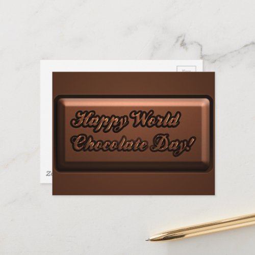 Happy World Chocolate Day Postcard