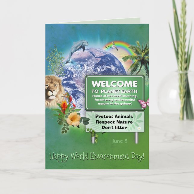 Happy World Environment Day Card (Front)
