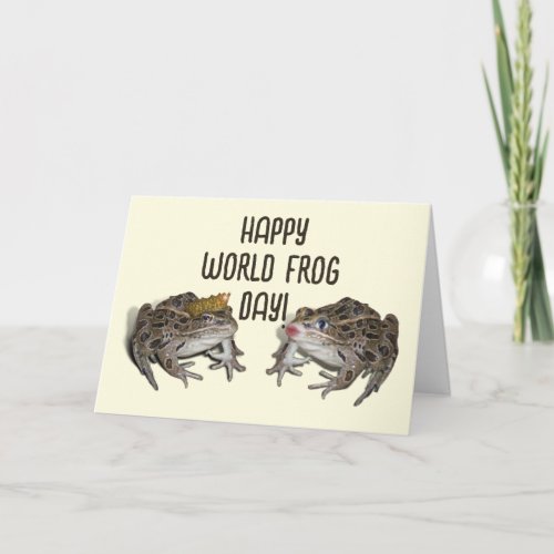 Happy World Frog Day Card