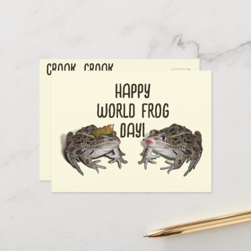 Happy World Frog Day Postcard