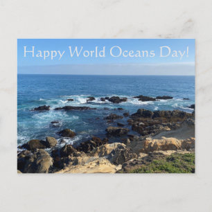 Happy World Oceans Day! Holiday Postcard