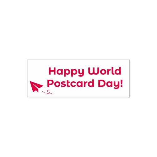 Happy World Postcard Day for postcrossingpenpal Self_inking Stamp
