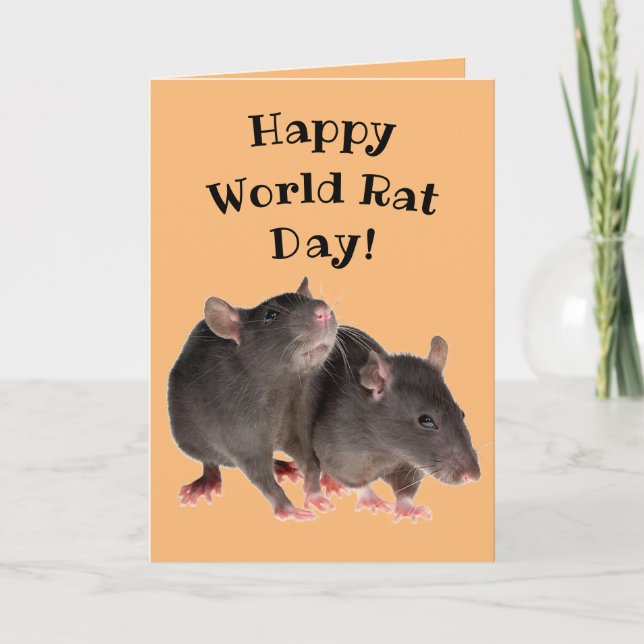Happy World Rat Day! - April 4th Card (Front)
