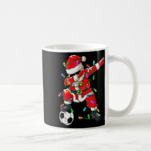 Happy Xmas Dabbing Santa Soccer Christmas Pajamas Coffee Mug