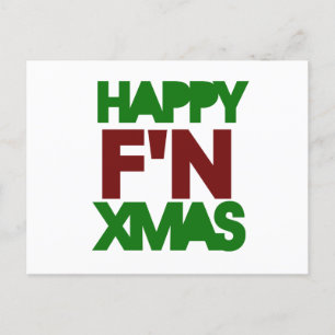 Happy Xmas humor Holiday Postcard