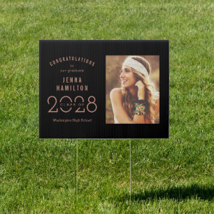 Happy Year EDITABLE COLOR Graduation Yard Sign