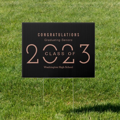 Happy Year EDITABLE COLOR Graduation Yard Sign