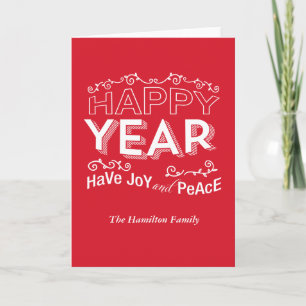happy year holiday card