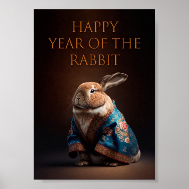 Happy Year of the Rabbit Poster (Front)