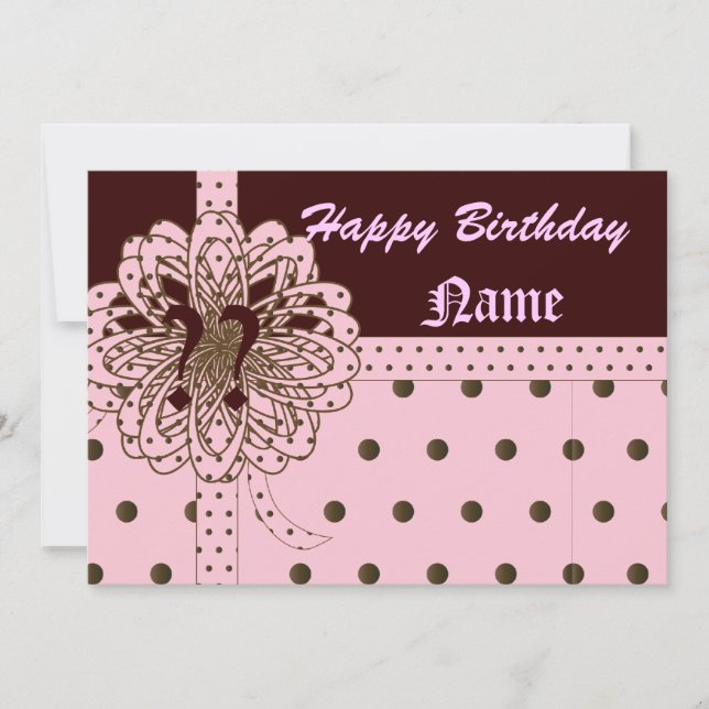 Happy Yearless Birthday Gift Invitation!-Cust. Invitation (Front)