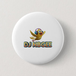 Happy Yellow Bird _1  Button