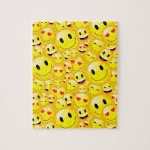 Happy Yellow Emoji Smiling Faces Cheer Up