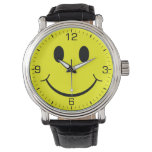 Happy Yellow Face Graphic Watch