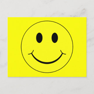 Happy Yellow Face Postcard