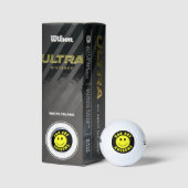 Happy Yellow Face You Are Awesome Golf Balls (Packaging)