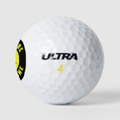 Happy Yellow Face You Are Awesome Golf Balls (Logo)