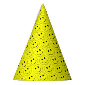 Happy Yellow Faces Fun Party Hat (Left)