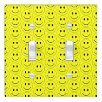 Happy Yellow Faces Light Switch Cover