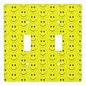 Happy Yellow Faces Light Switch Cover (Front)