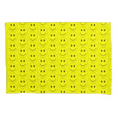 Happy Yellow Faces  Pillow Case (Front)