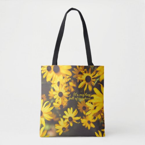 Happy Yellow flower  Tote Bag