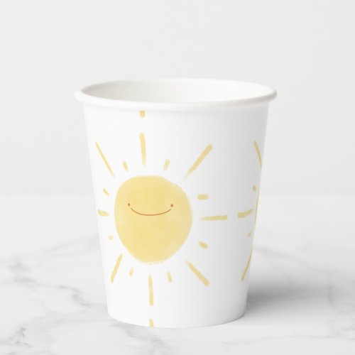 Happy Yellow Sun Gender Neutral Party Paper Cups