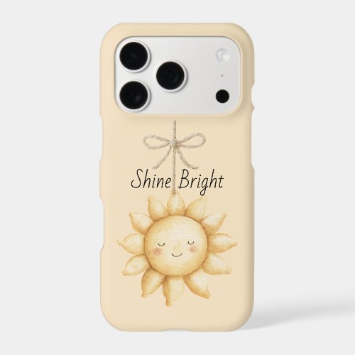 Happy Yellow Sun iPhone 17 Pro Case