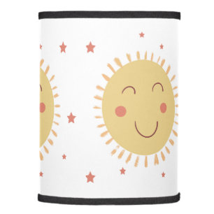 Happy Yellow Sun Lamp Shade