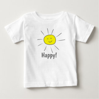 Happy Yellow Sun with Smiley Face Baby T-Shirt