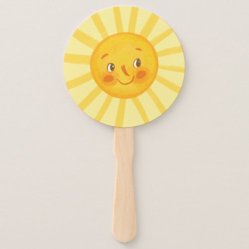 Happy Yellow Sunshine  Hand Fan