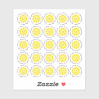 Happy Yellow Sunshine Stickers