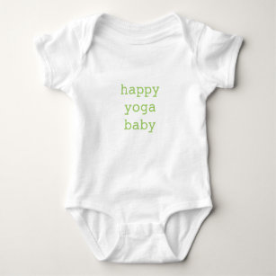 Happy Baby White Yoga Onesie - Treelance Yoga