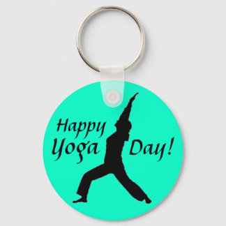 Happy Yoga Day! Keychain-Jade Keychain
