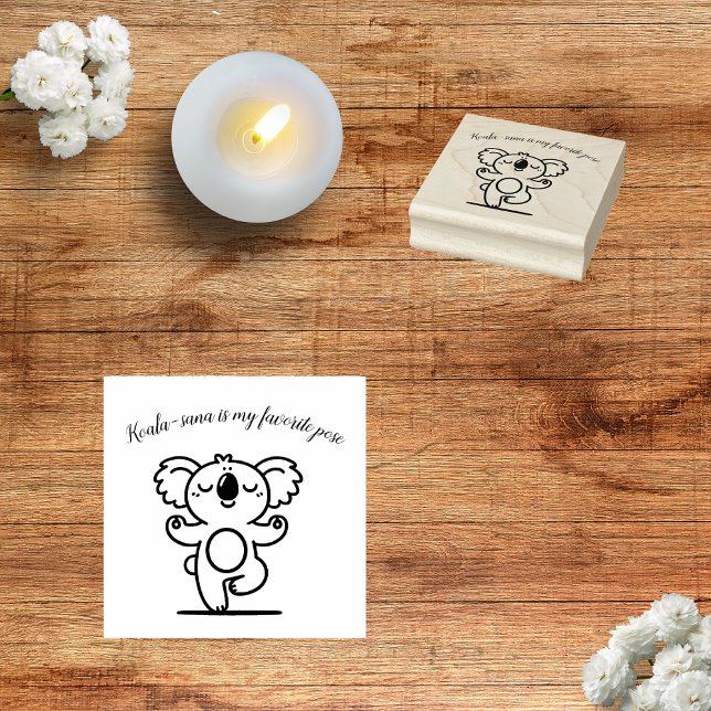 Happy Yoga Koala Stamp (Creator Uploaded)