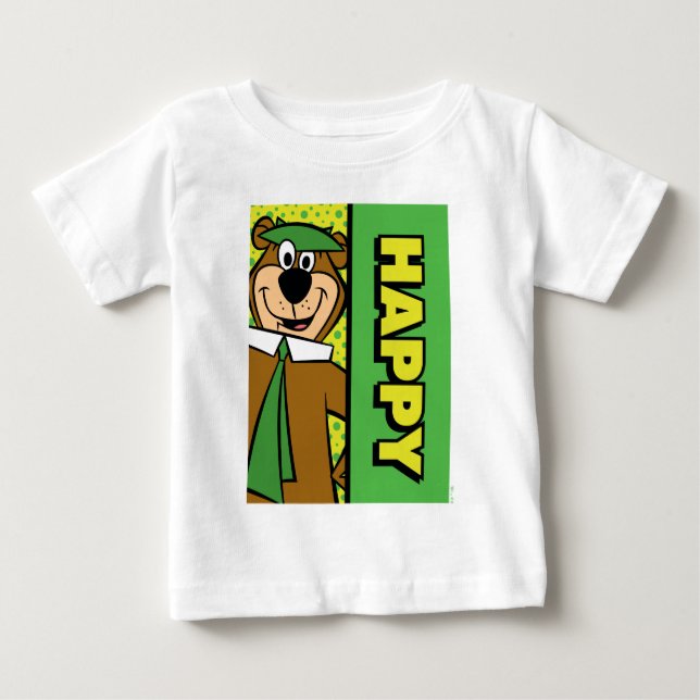 Happy Yogi Bear Baby T-Shirt (Front)
