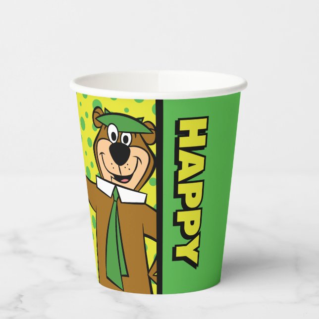 Happy Yogi Bear Paper Cups (Left)