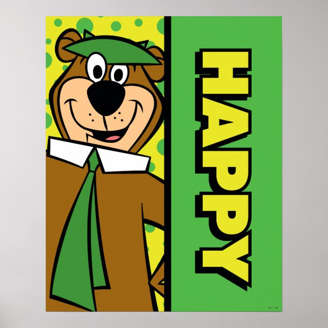 Happy Yogi Bear Poster (Front)