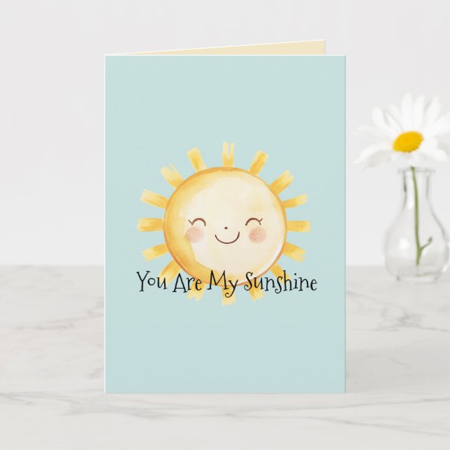 Happy You Are My Sunshine  Card (Small Plant)