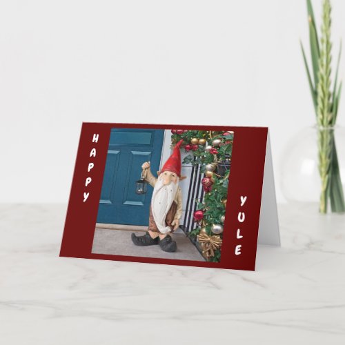 HAPPY YULE FROM COOL GNOME CARD